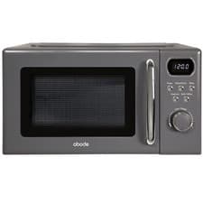 Image of Abode Retro Grey Microwave 20L 700W Digital 8 Auto Cook Settings AMD2004G