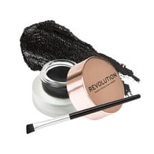 Image of Makeup Revolution Gel Eyeliner Pot With Brush - Jet Black 3g