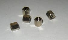 Image of Hex Threaded F-F Spacers Nickel plated brass M3 5mm - Pack Of 25