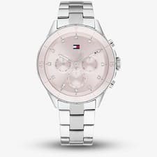 Image of Tommy Hilfiger Ladies Mellie Blush Pink & CZ Dial Stainless Steel Watch 1782706
