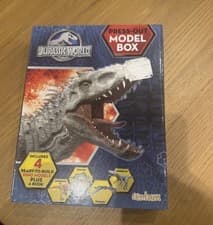 Image of Jurassic World Press Out Model Box by Centum 4 Dinosuars + Book BNIB