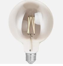 Image of 4lite WiZ Connected G125 Smoky White WiFi LED Smart Bulb - E27 Large Screw