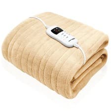 Image of Dreamcatcher Heated Throw Luxury Electric Bed Sofa Blanket Timer Double & XL
