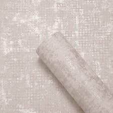 Image of Embossed Plain Texture White Industrial Concrete Thick Living Room Wallpaper 9M