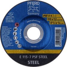 Image of PFERD 62011634 Grinding Disc 115mm durable steel Grinding high ability