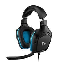 Image of Logitech G432 Wired Gaming Headset, 7.1 Surround Sound, DTS Headphone Black