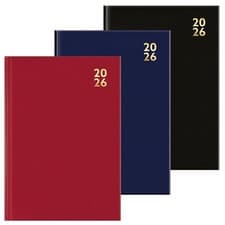 Image of 2026 A4, A5 A6 Day to Page, Week to view Desk Diary Hardback Appointment