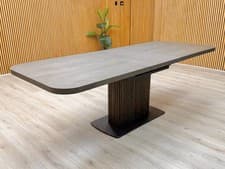 Image of Furniture Village 'Jai' Extending Dining Table Dark Oak Solid Large 180-230cm