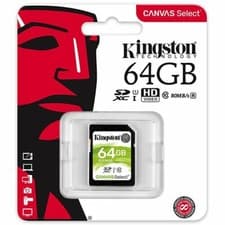 Image of KINGSTON Canvas Select SDXC C10 UHS-I 80MB/s 64GB Flash Memory Card SDS/64GB