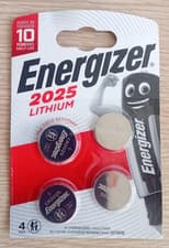 Image of ENERGIZER CR2025 Batteries DL2025 3V Lithium Coin Cell Long expiry
