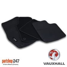 Image of GENUINE OE VAUXHALL ASTRA H MK5 HATCH TAILORED BLACK VELOUR FRONT/REAR CAR MATS