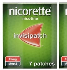 Image of Nicorette InvisiPatch (7 patches) 15mg Step 2 Quit Exp 2027/28 Flatpack FREEPOST