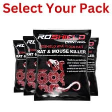 Image of Roshield Rat Mice Mouse Wax Bait Blocks Strong Rodent Bait Killer Pest Control