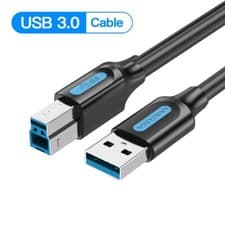 Image of USB 3.0 Shielded USB Type A to USB Type B Male Gold DAC Printer Cable Lead Speed