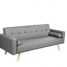 Image of Sofa Bed Faux Leather Sofa Bed Recliner 3 Seater Luxury Budget Modest