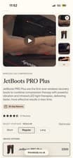 Image of Therabody RecoveryAir JetBoots Massage Compression Boots, Size Medium