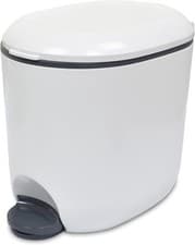 Image of Addis Premium Deluxe Bathroom Office Pedal Bin with Inner, 3.5 Litre, Light