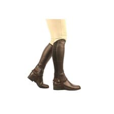 Image of Saxon Equileather Half Chaps Kids small in Brown