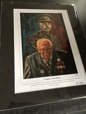 Image of Captain Tom Moore Limited Edition Art Print of Only 100 By Killian Art