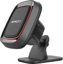 Image of APPS2Car Magnetic Phone Mount, 360° Dashboard Holder, Universal Signal-Black