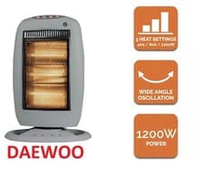 Image of Halogen Heater 1200W Portable Free Standing Wide Oscillation 3 Setting