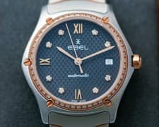 Image of Ebel Sport Classic Anthracite Grey With Roman Index With Diamonds Women Watch