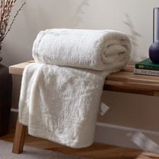 Image of Furn Kallu Super Soft Cosy Faux Fur Throw Blanket Warm Home UK