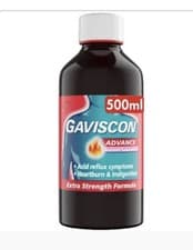 Image of Gaviscon Double Action Aniseed Liquid 500ml - Fast Relief for Heartburn & Nausea