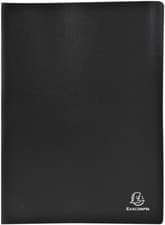 Image of Exacompta Display Book 10 Pockets 20 Viewing Soft Cover BLACK