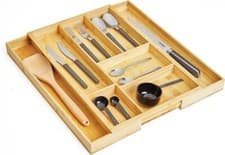 Image of Cutlery Drawer Organiser - VonChef Extending Bamboo