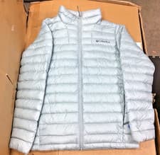 Image of Columbia Men's Corelite Down Hooded Puffer Jacket Light Blue
