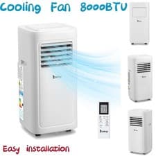 Image of Portable Air Conditioner Conditioning Unit 8000 BTU 900W Remote Class A R290 UK