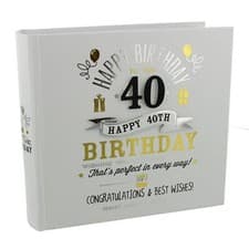 Image of Signography Birthday Boy Photo Album 4"x6" - 40th