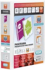 Image of Elba Panorama 70 mm A4+ Presentation 4D Ring Binder - White