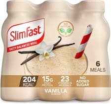 Image of SlimFast Ready To Drink Meal Replacement High Protein Shake 6 X 325ml Vanilla
