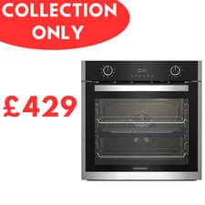 Image of Grundig GEBM19300XC Built In Electric Single Oven, Black/Stainless Steel