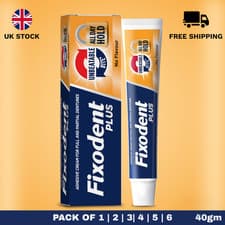 Image of Fixodent Plus Unbeatable Bite Dual Power Hold Denture Adhesive Cream 40g