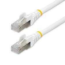 Image of StarTech.com 10m CAT6a Ethernet Cable - White - Low Smoke Zero Halogen LSZH - 10