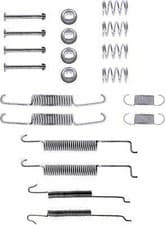 Image of AUDI SEAT SKODA VW REAR AXLE 1995 2017 BRAKE DRUM SHOES FITTING KIT PAGID X0053