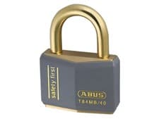 Image of ABUS T84MB/ 20mm, 30mm, 40mm Black Rustproof Padlock | Carded, Keyed Alike, Pack