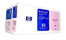 Image of Ink + Printhead HP DesignJet 5000 5500 / C5005A No. 83 Light MAGENTA CombiPack