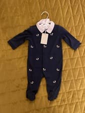Image of Ralph Lauren Baby Grow - Footed Organic Cotton 3 Months Gorgeous! Rrp £90