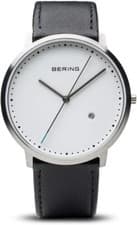 Image of Bering Men's Wristwatch Slim Classic - 11139-404-1 Leather Free Lifetime Battery