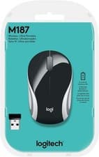 Image of Logitech - M187 Mini Wireless Optical Ambidextrous Mouse - Black-white NEW