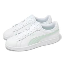 Image of Puma Smash 3.0 L White Peaceful Blue Men Unisex Casual Lifestyle Shoes 390987-26