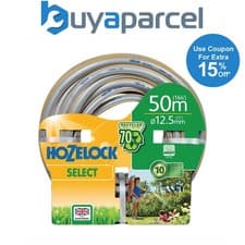 Image of Hozelock 50m Hose Pipe 50 Metre 12.5mm Select Hose 70% Recycled PVC 100-100-609