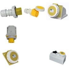 Image of Garo 110V 32A 2P+E Yellow Industrial Plugs & Sockets IP67