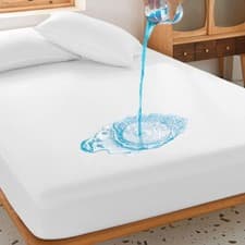 Image of Waterproof Terry Towel Mattress Protector Fitted Sheet Bed Cover All UK Sizes