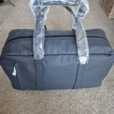 Image of HUGO BOSS Hyper Holdall Bag Black Mens Weekender Duffle Gym Travel NWT 50379324