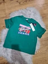 Image of Tommy Hilfiger Womens Grey Crop Tshirt Size S Brand New